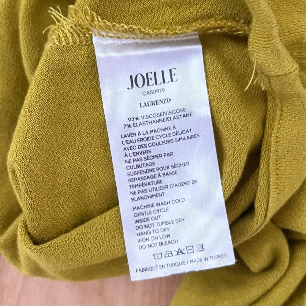 JOELLE « Laurenzo » Oversize Yellowish Green T-Shirt Size XL - Picture 5 of 5